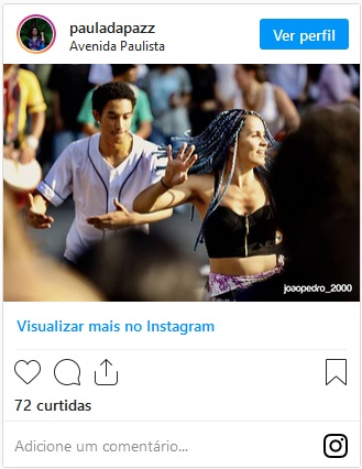 instagram de Paula da Paz